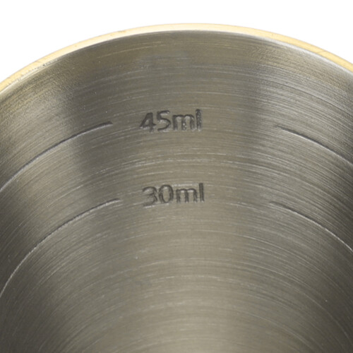Eleganter Jigger 30–60 mm Edelstahl vergoldet 2