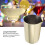 Mixbecher 8.1oz goldplattierter Edelstahl 8