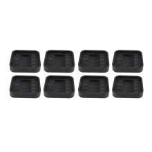 8 piezas de topes de rueda de goma 8.5cm/3.3in 5.8x3.2cm