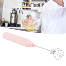 Pink Mini kabelloser Schneebesen 18650 1200mAh 2 Aufsätze
