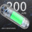 Bisslinderungstift USB 200mAh Silber Wärmeimpuls 9