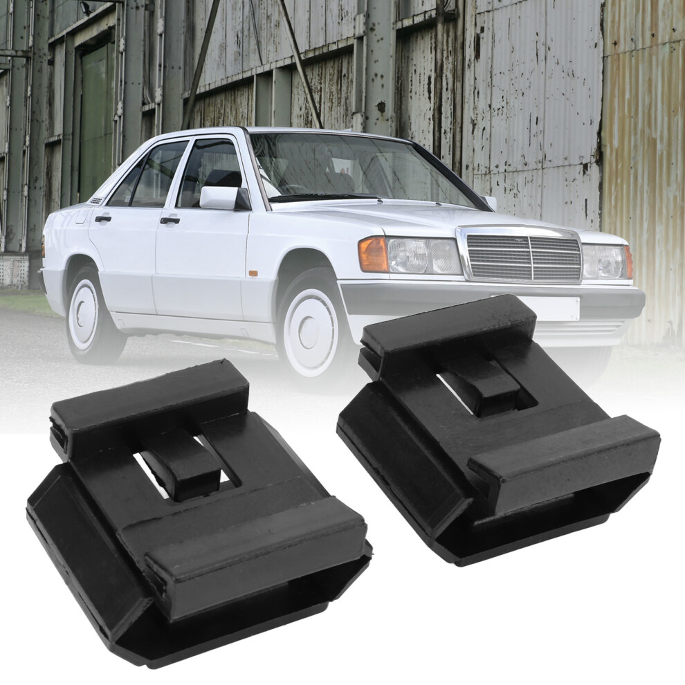 2 Pcs Bumper Bracket Cover Bracket Clip 2018800114 Replacement For Mercedes W201 4661321091076