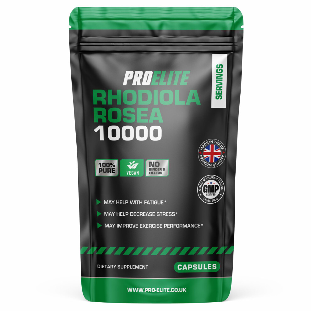 Proelite (30 Capsules) Rhodiola Rosea Capsules Vegan 10000Mg Powder