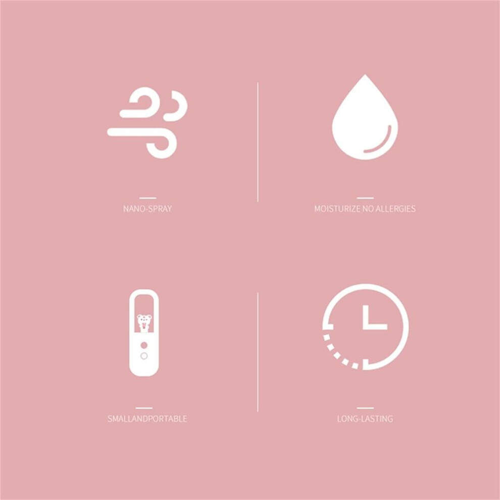 Portable Mist Sprayer Handheld Water Replenisher Hydration Instrument USB Rechargeable Moisture Spray Face