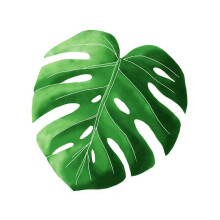 Leaf Flanell-Decke grün Größe 100x150 cm 350 g