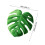 Leaf Flanell-Decke grün Größe 100x150 cm 350 g 2