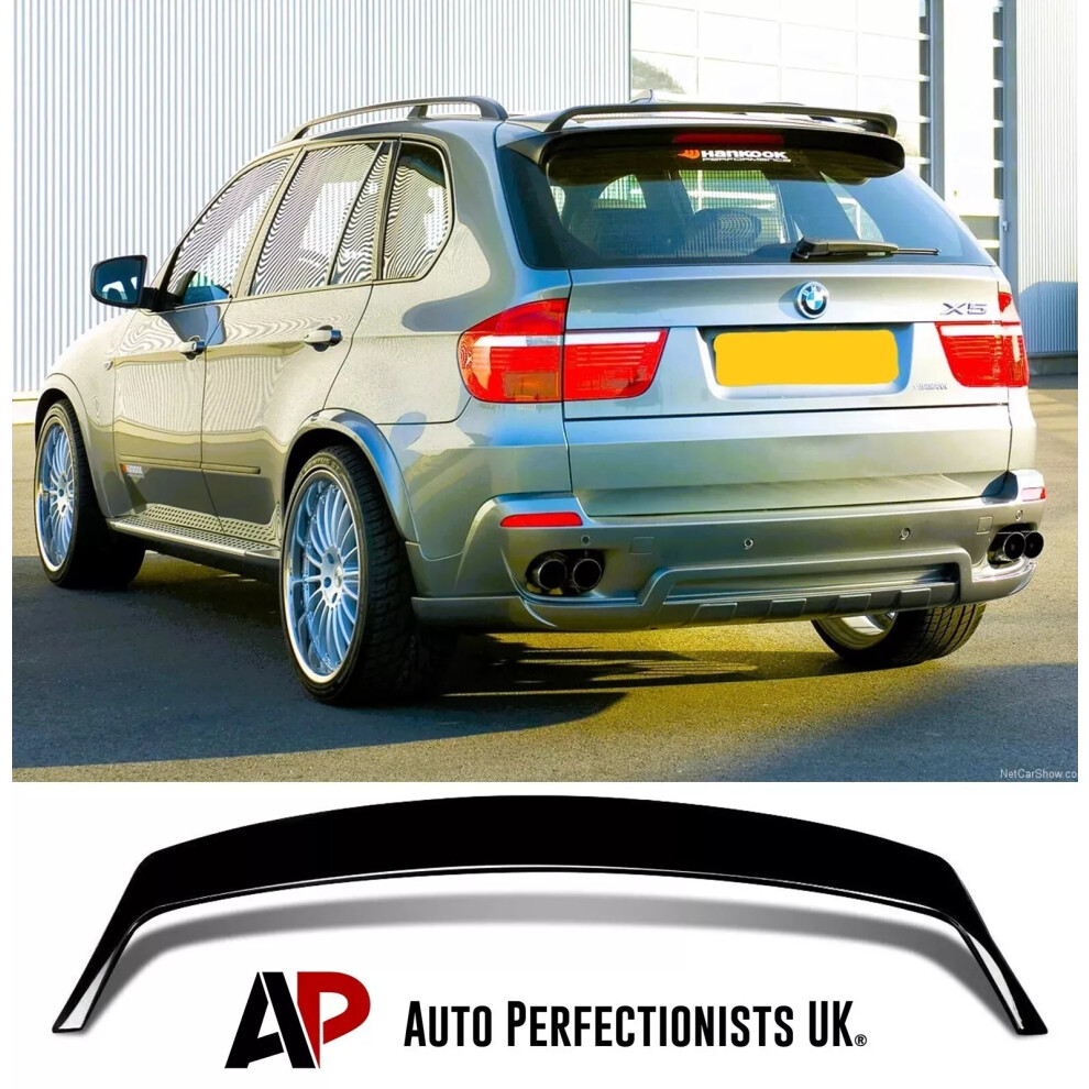 For Bmw X5 E70 X5m Rear Roof Spoiler Boot Wing Lip Body Kit 2006-2013 Black 5061072663611
