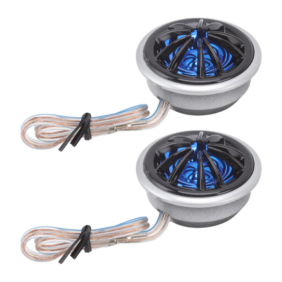 Car Tweeter 150W Pasteable Crisp Treble Dome Tweeter For All Car Sound System 2Pcs Black 6921321092304