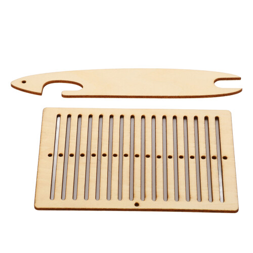 2 Stück Pappelholz Webrahmen-Set, Gürtel/Armband 1