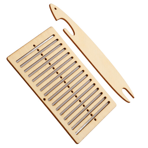2 Stück Pappelholz Webrahmen-Set, Gürtel/Armband 2