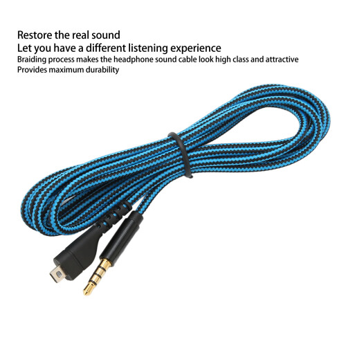 3/5/7/Pro Cable 2m 3.0mm cobre libre de oxígeno negro 2