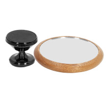 Kaffee-Shot-Spiegel 74 mm 88 g Schwarz-Walnussglas