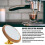 Coffee Shot Mirror for Bottomless Portafilter Multi Directional Rotation Visualization Coffee Flow Rate Observation Reflective Mirror Gold 12