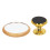 Coffee Shot Mirror for Bottomless Portafilter Multi Directional Rotation Visualization Coffee Flow Rate Observation Reflective Mirror Gold 14