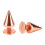 100 Sätze spitzkonische Ohrstecker, 710 mm, Roségold 15