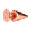 100 Sätze spitzkonische Ohrstecker, 710 mm, Roségold 8