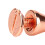 100 Sätze spitzkonische Ohrstecker, 710 mm, Roségold 12