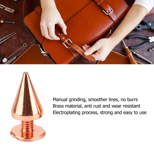 100 Sätze spitzkonische Ohrstecker, 710 mm, Roségold 2