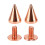 100 Sätze spitzkonische Ohrstecker, 710 mm, Roségold 1