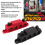 2 Stück Schwarz/Rot 4-Pol-Verteilerblock 3/8in 250A 8