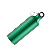 750 mL Aluminiumflasche mit Karabiner 25x7cm Schwarz