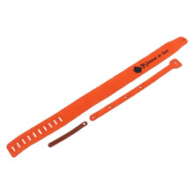 Correa de guitarra de cuero nubuck ajustable marrón rosa