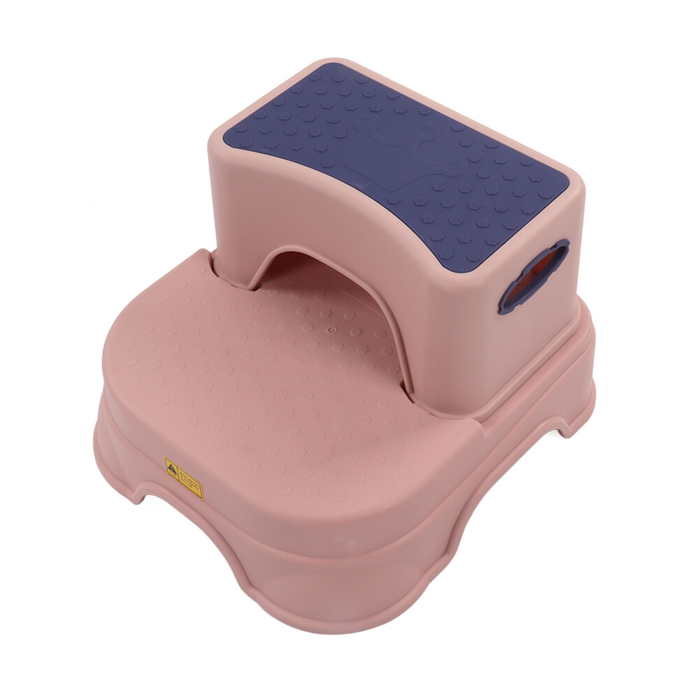 Kids Step Stool Double Antiskid Height Adjustable Widened Base Ergonomic Toddler Step Stool 2 Layer Detachable Step Stool Pink Purple-image-OPC-PHVC2NJ-NEW