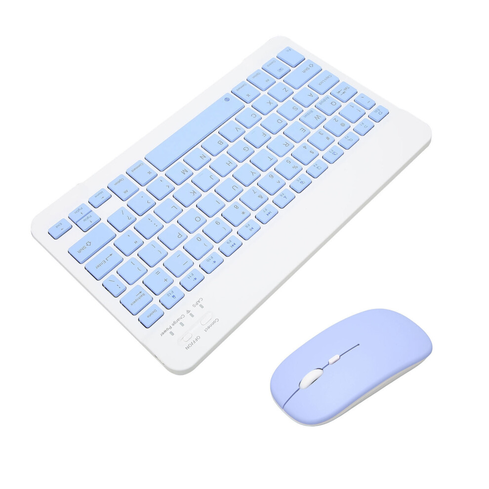Wireless Keyboard Mouse Set 10In Computer Keyboards Mouse Combo For Tablet Mobile Phone Computer Blue 9481321096216