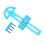 RC Absorber herramienta de medición ajustable azul 17x6cm 6