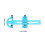 RC Absorber herramienta de medición ajustable azul 17x6cm 3