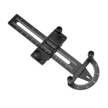 Amortiguador RC Herramienta de Medición Ajuste Libre 17x6cm Negro