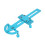 RC Absorber herramienta de medición ajustable azul 17x6cm 7