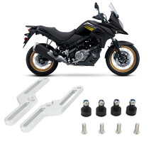 DL650 650 ccm Windschutzhalter 2017-2020 silber