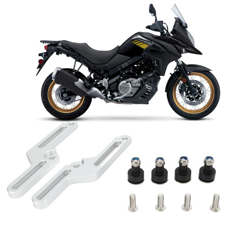 DL650 650 ccm Windschutzhalter 2017-2020 silber
