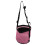 Auffangsicherung Pinkes Pferdefutterbeutel mit Mesh-Nase, 24x24cm 16