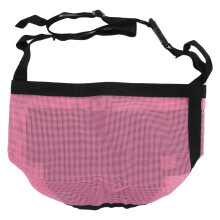 Auslaufsicherer Nasen-Futterbeutel aus Netzgewebe, 24  24 cm, Pink