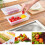 Food Storage Container PP Transparent Multifunctional Stackable Refrigerator Preservation Accessories with Draining Board Large 16