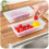 Food Storage Container PP Transparent Multifunctional Stackable Refrigerator Preservation Accessories with Draining Board Large 8