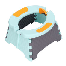 Orinal plegable para niños pequeños 700 ml, 23x22x15 cm, azul