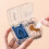 Mini tragbare Pillenbox blau 2,8 Unzen Abgabe 4