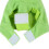 Grüner Papageien-Fluganzug - Flanell, S/M/L 9x12cm 1