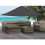 Vela de sombra triangular impermeable con recubrimiento plateado 8