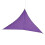 Vela de sombra triangular impermeable con recubrimiento plateado 12