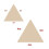 Vela de sombra triangular impermeable con recubrimiento plateado 5
