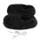 Pantuflas calefactoras USB unisex negro marrón 1 par 2