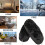 Pantuflas calefactoras USB unisex negro marrón 1 par 6