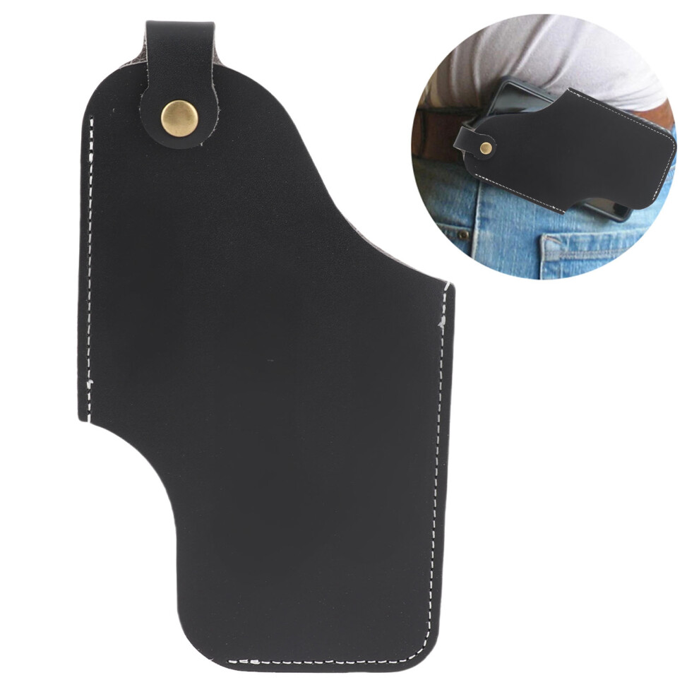 Retro Pu Leather Phone Holster Professional Stylish Protective Mobile Phone Belt Pouch Holster Cover Case For Belt L Black 4611321100650