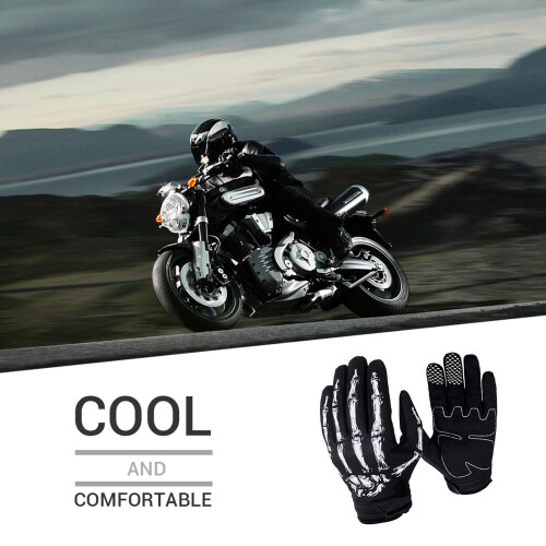 Skeleton Bones Motocross-Handschuhe M/L/XL - 1 Paar 2