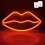 Lippen Neon LED-Schild 9.6W 17.514.5cm rote Wand 2