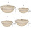 Cesta de levado para pan de ratán natural S 136cm 5